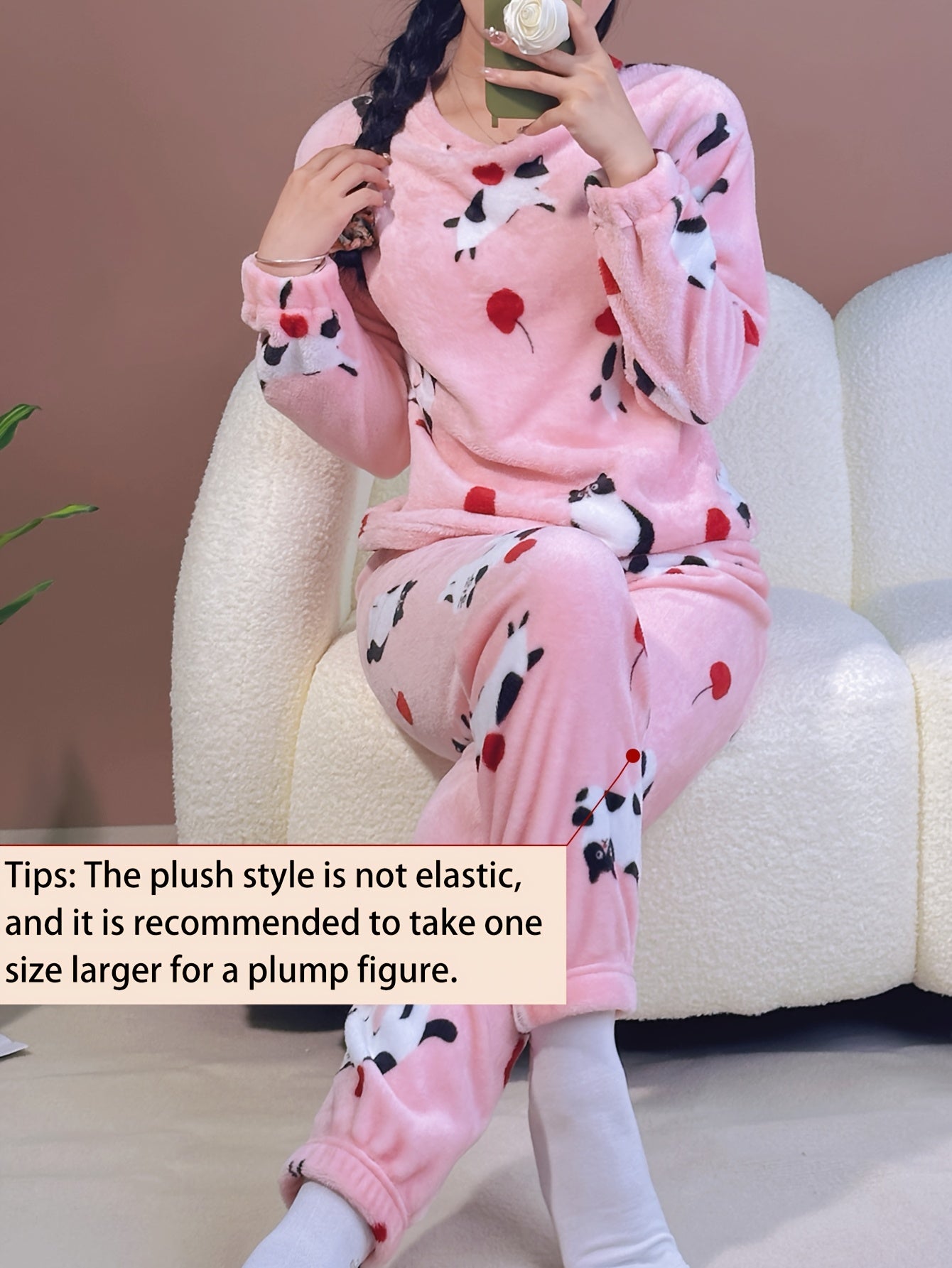 Women's Pajama Set | Floral Print | Soft Stretchy Comfort | Polyester