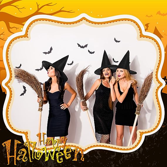 Halloween Black Witch Hat Decoration – Foldable Halloween Party Accessory