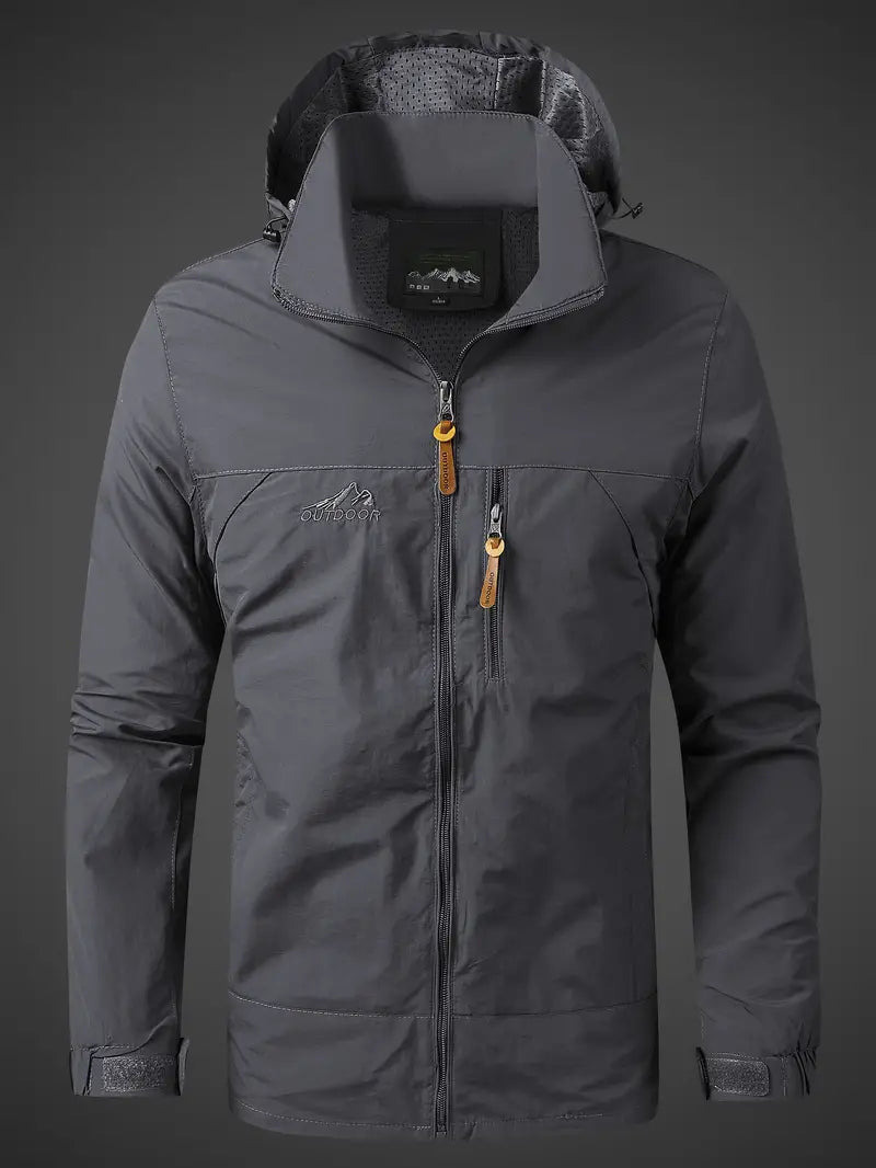 Men's Outdoor Jacket | Water- and Windproof Hooded Design | Durable Weather-Resistant Shell | Comfortable Fit for All Seasons