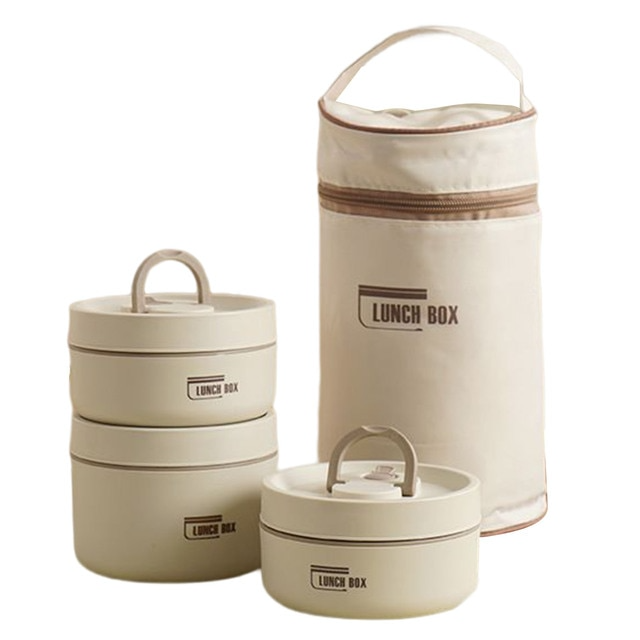 Nivaro — Insulated Stainless Steel Lunchbox with Leak-Proof Bag