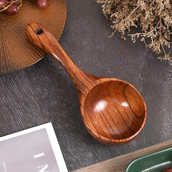 Large Wooden Multi-Purpose Scoop - 1pc – Enhance Your Kitchen Efficiency with Our Durable Wood Tool