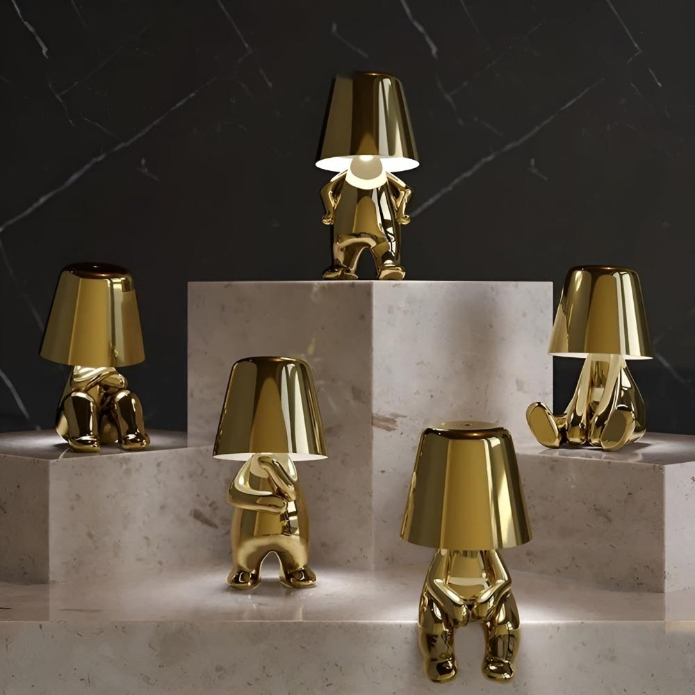 LuxeAura – Stylish Sculptural Table Lamp for Any Space