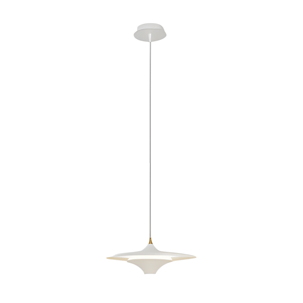 13.8'' LED Metal Hanging UFO Pendant Light 1-Light Round Small Spaceship Lamp for Bar