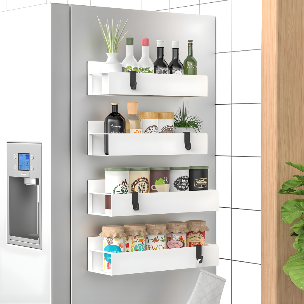 Magnetized Spice Organizer for Effortless Kitchen Storage