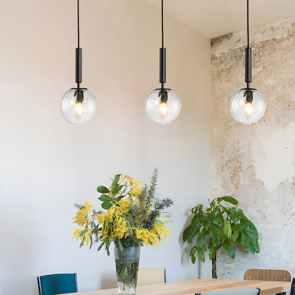 3-Arm LED Pendant Light for Kitchen Island – Stylish Hanging Lamp in Black-Gold, Dimmable and Height Adjustable for Dining Room & Kitchen