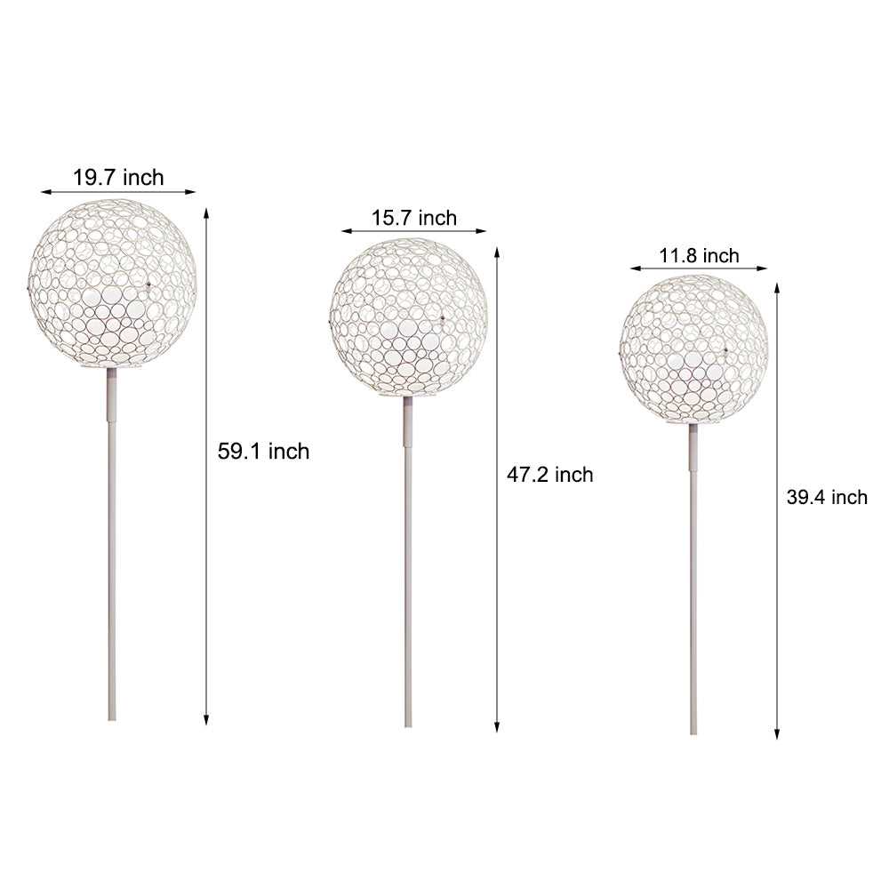 1-Light Outdoor Solar Taavita Sphere Garden Stakes Lights