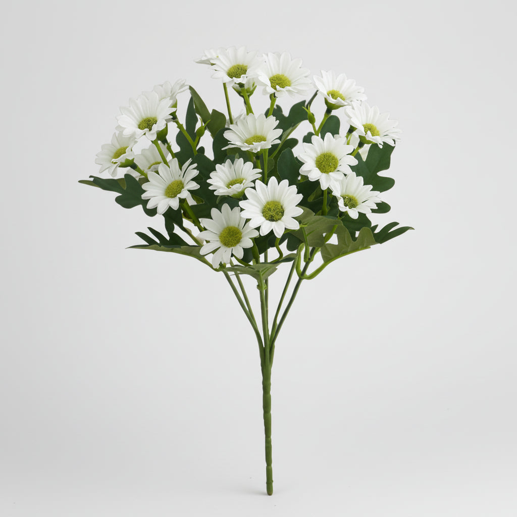 Cheerful Daisy Faux Flower Arrangement for Home Decor