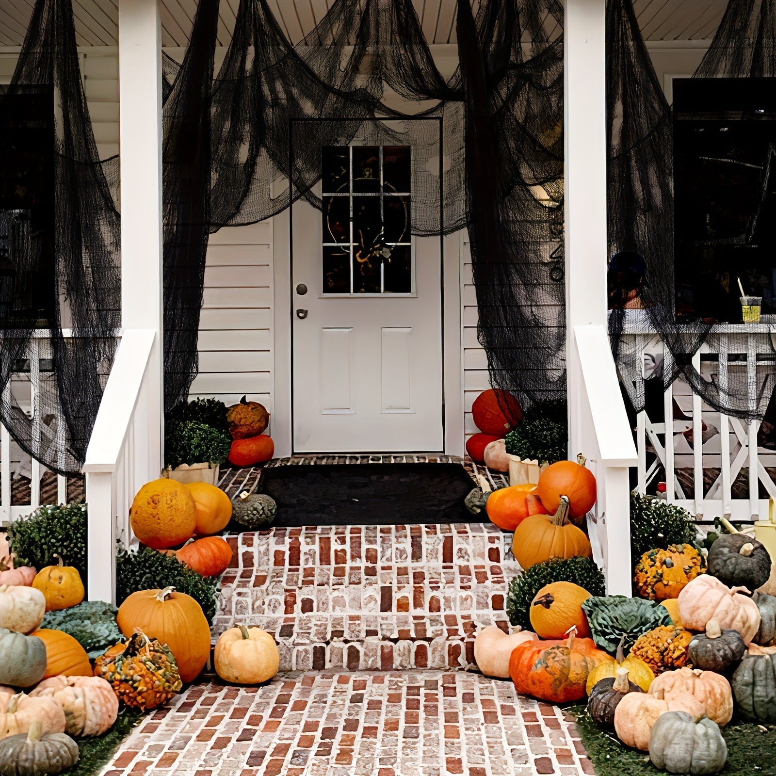 Black Creepy Cloth Halloween Decoration for Haunted Houses & Parties