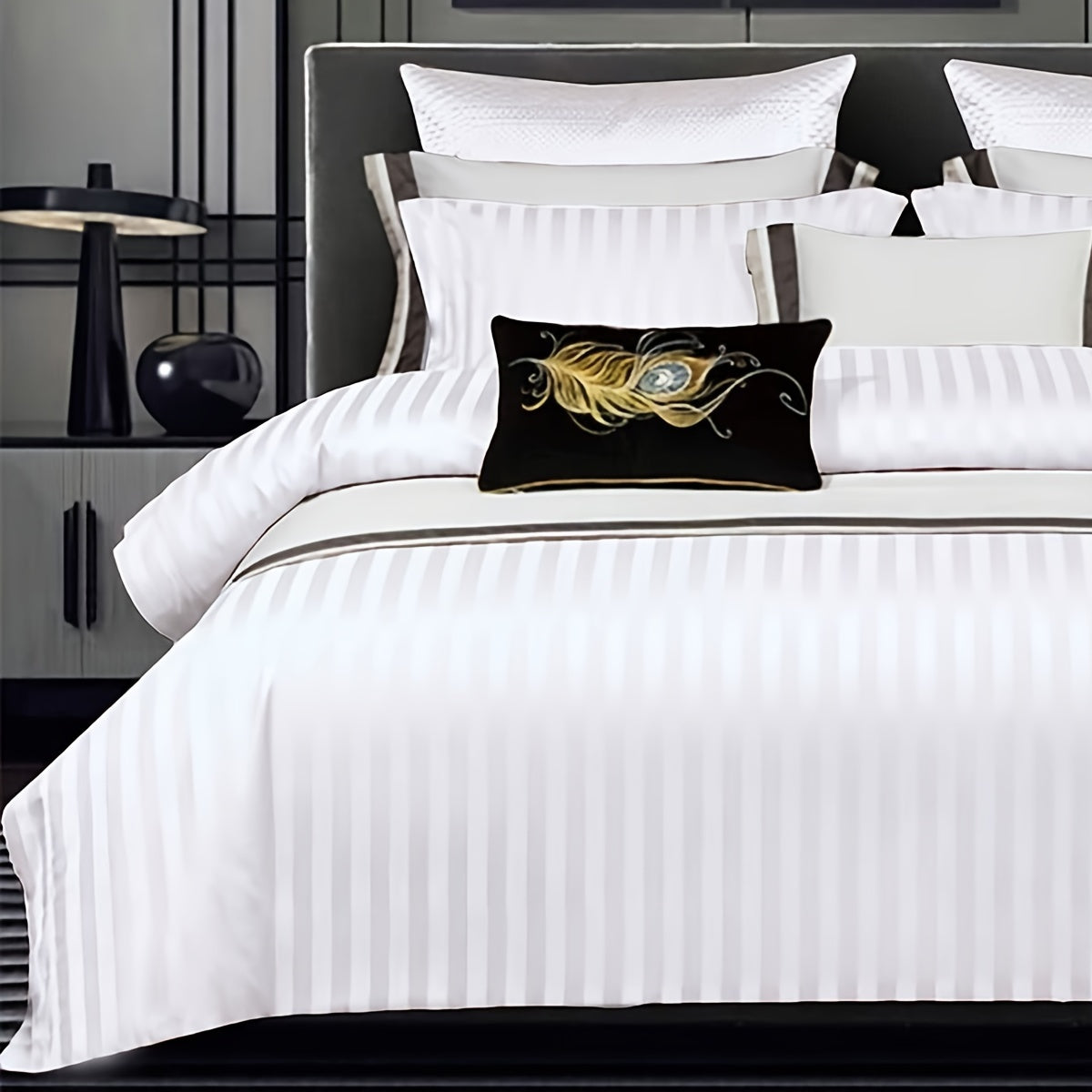 Duvet Cover Set | Satin Embossed | Luxurious Comfort | Polyester
