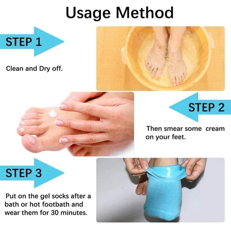 Hydrating Comfort Socks with Nourishing Gel Interior