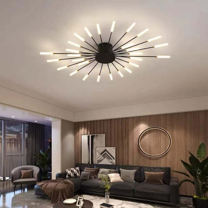 AuraGlow Modern Ceiling Light for Cozy Living Spaces