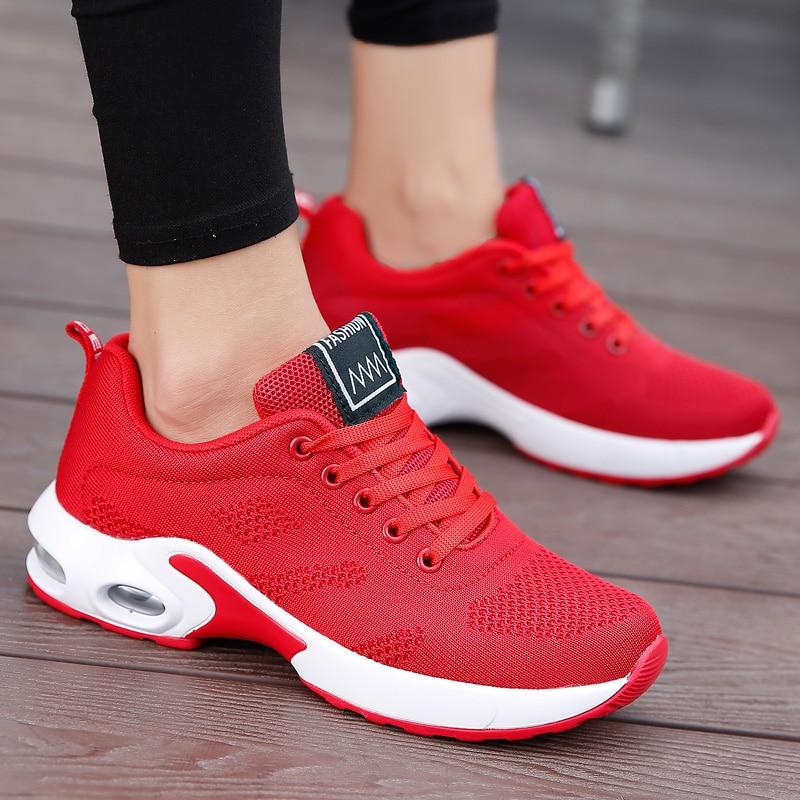 Women’s Orthopedic Sneakers | Breathable Knit Mesh with Visible Heel Air Cushion | Durable Flexible Outsole | Comfortable Fit for All-Day Wear