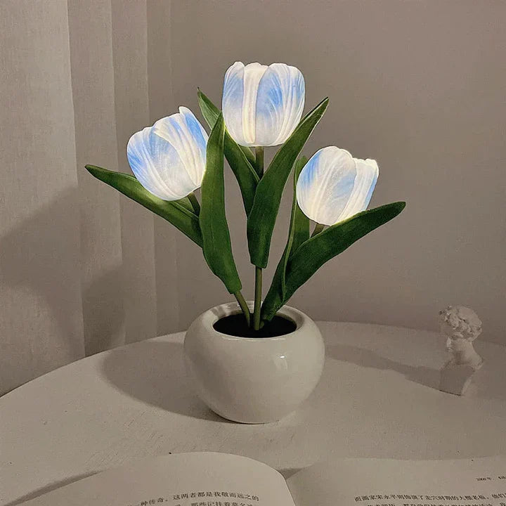 Ceramic Pot Table Lamp with LED – Cozy Accent Lighting