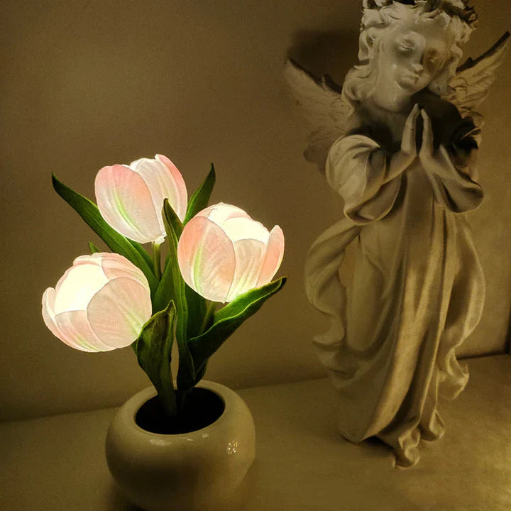 Ceramic Pot Table Lamp with LED – Cozy Accent Lighting