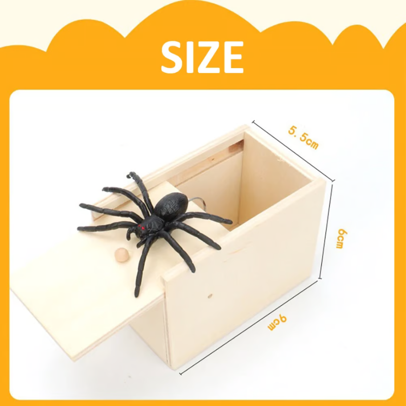Halloween Spider Prank Box with Realistic Surprise for Spooky Fun