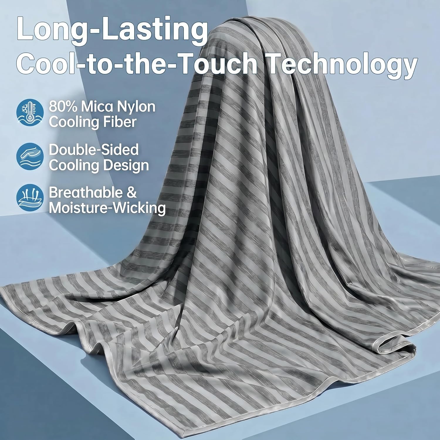 Cooling Blanket with Arc-Chill Technology - Lightweight Summer Throw for Hot Sleepers