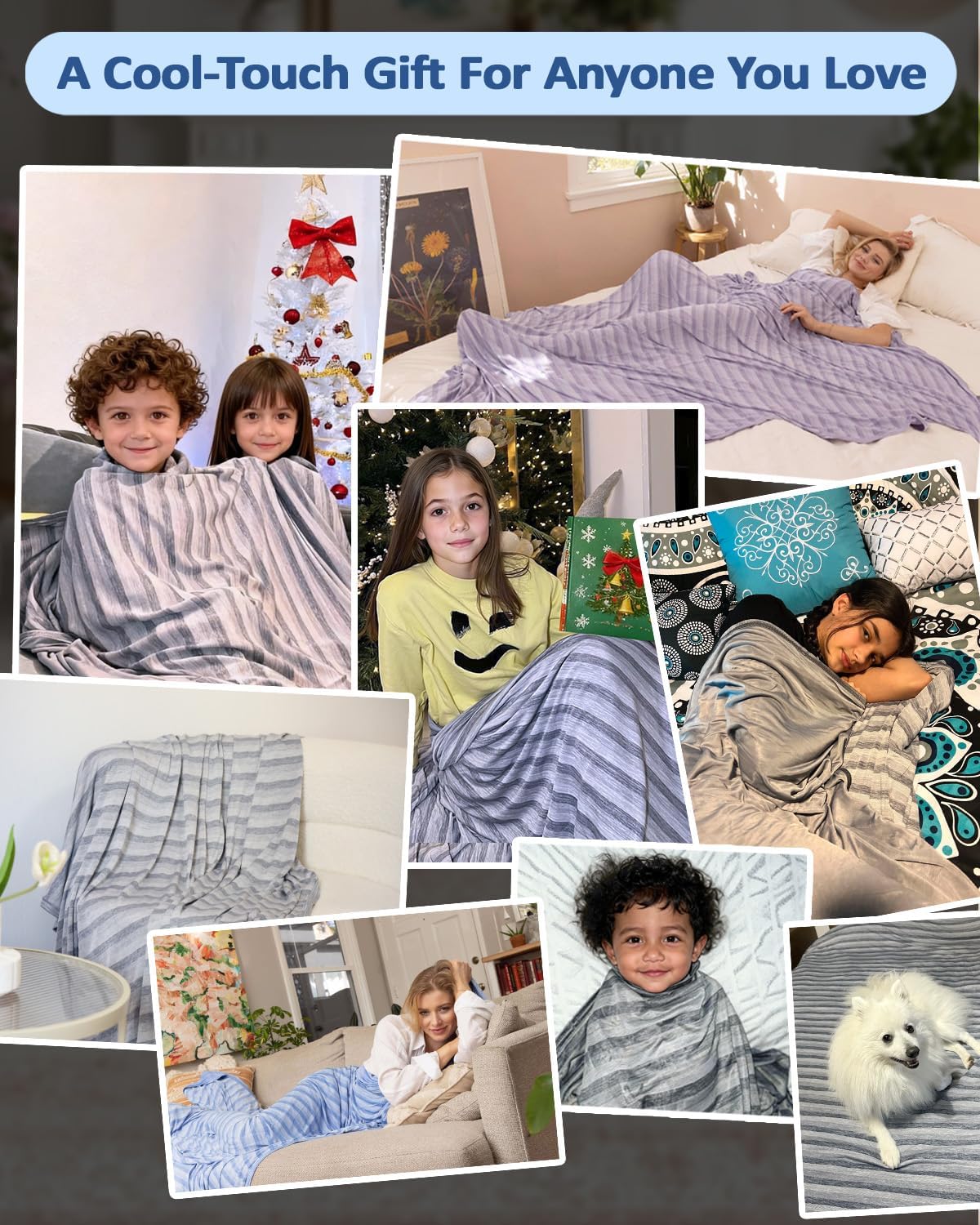 Lightweight Double-Sided Cooling Blanket for Hot Sleepers – Breathable Summer Throw
