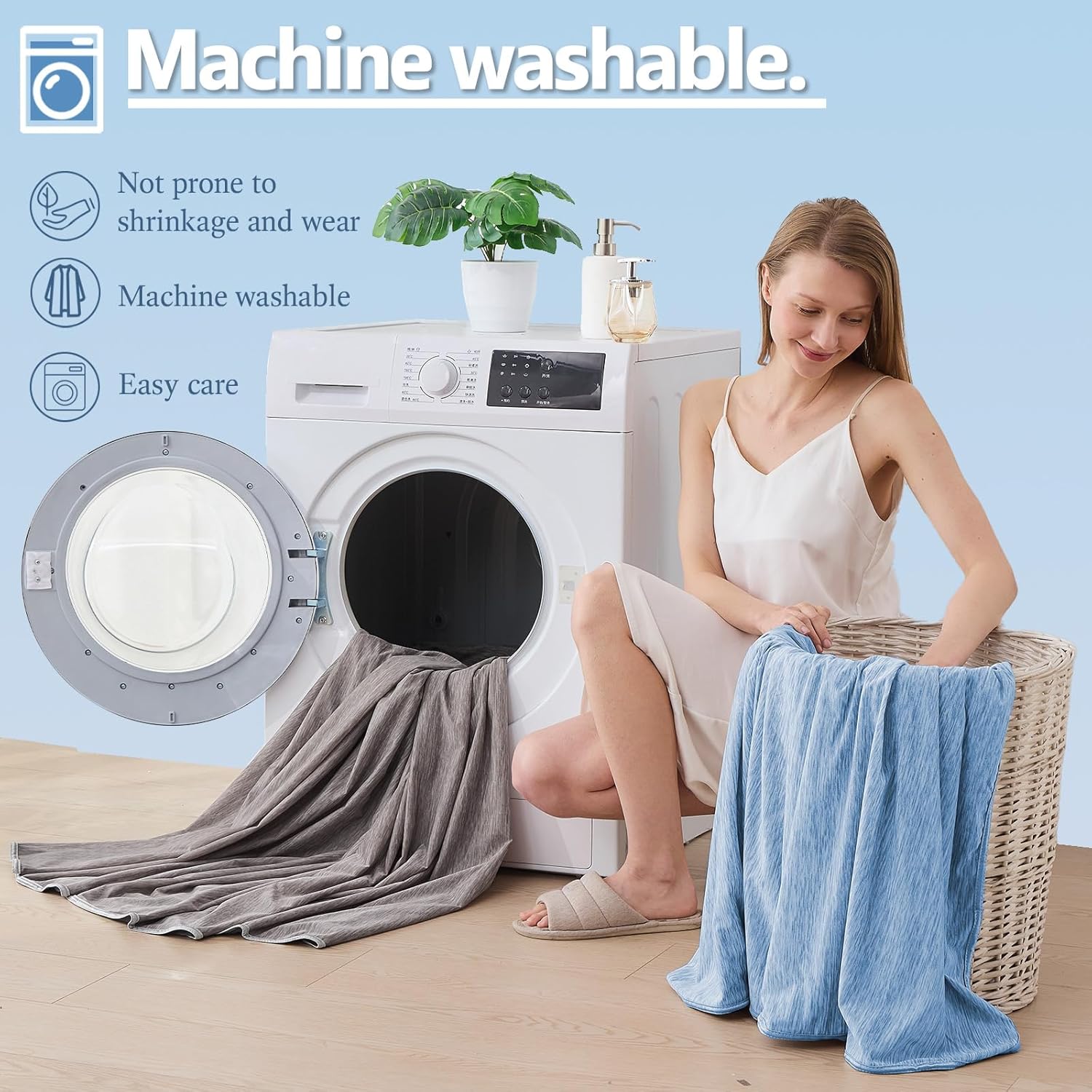 Lightweight Cooling Blanket – Breathable Soft Fabric for Warm Sleepers