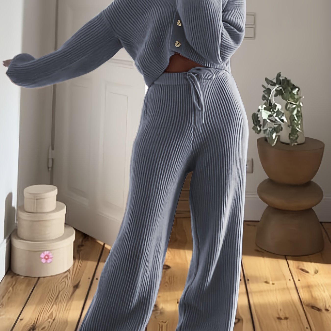 Women's Cardigan | Button Front | Casual Solid Color Style | Polyester