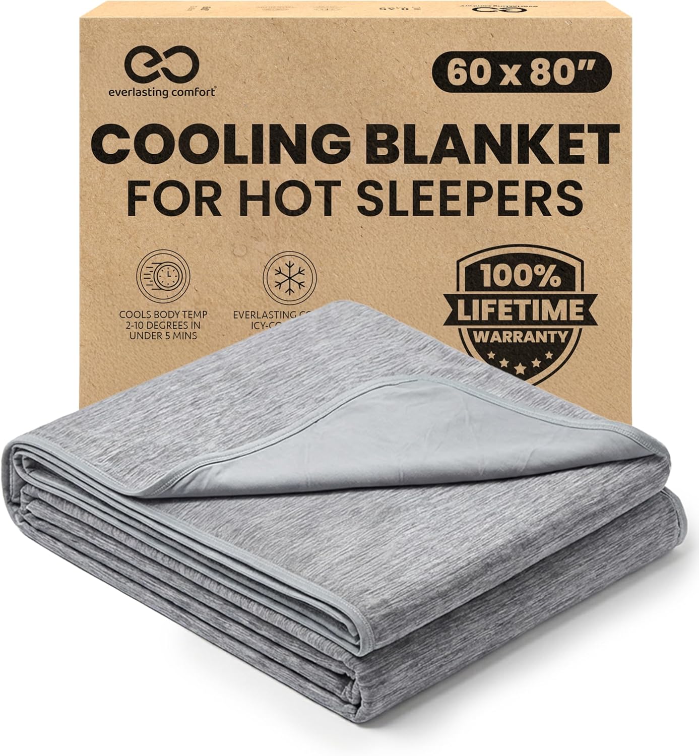 Breathable Cooling Blanket for Warm Sleepers – Lightweight Comfort Throw