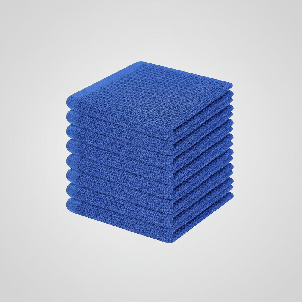 Premium Cotton Kitchen Cloths Set – Highly Absorbent Waffle Texture