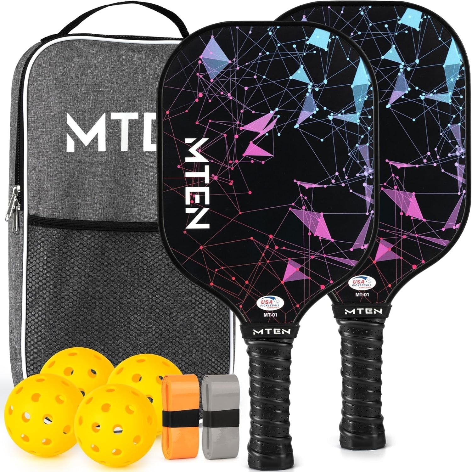 Premium Lightweight Pickleball Paddle Set with Balls