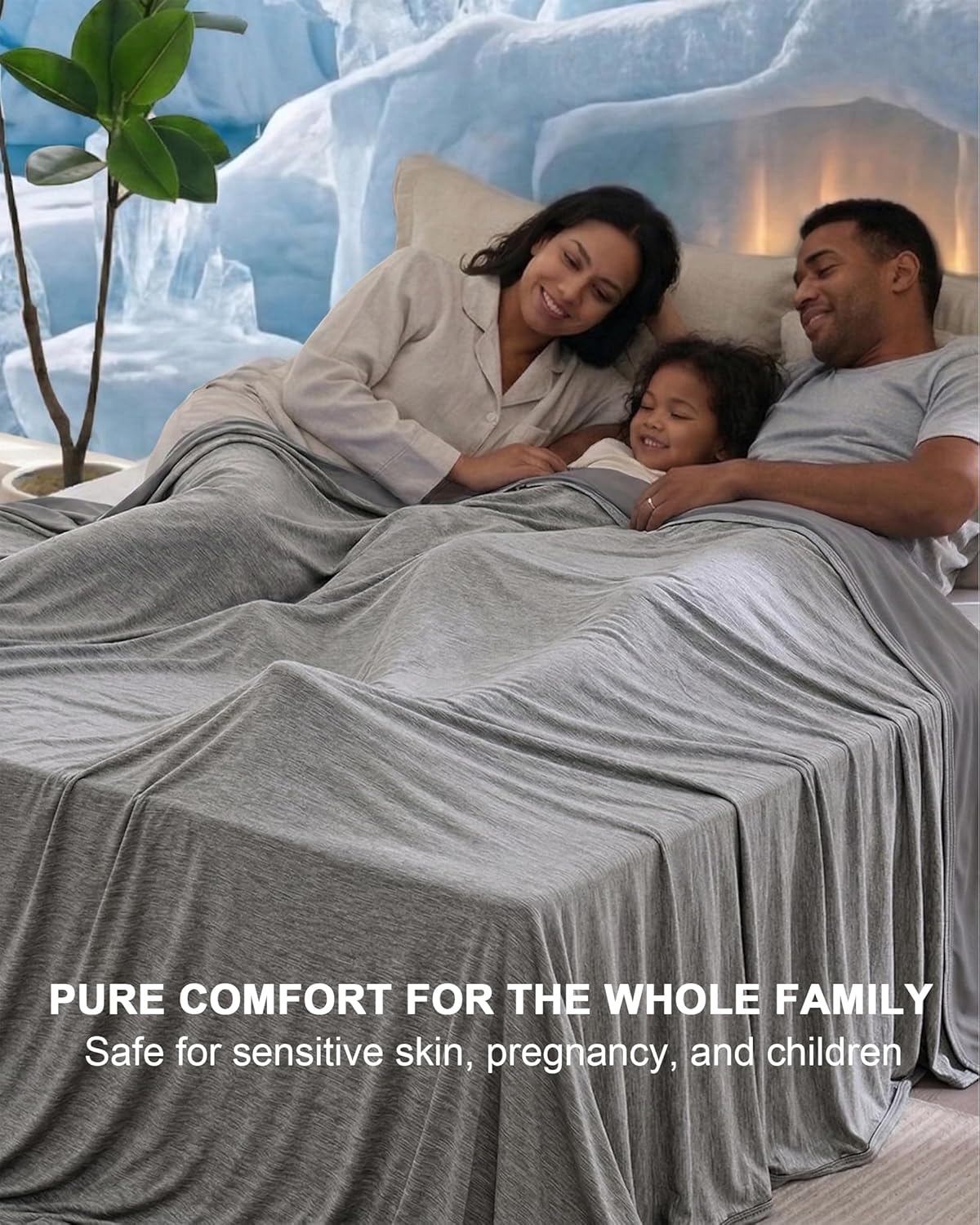 Lightweight Cooling Blanket for Hot Sleepers | Breathable Q-Max > 0.4
