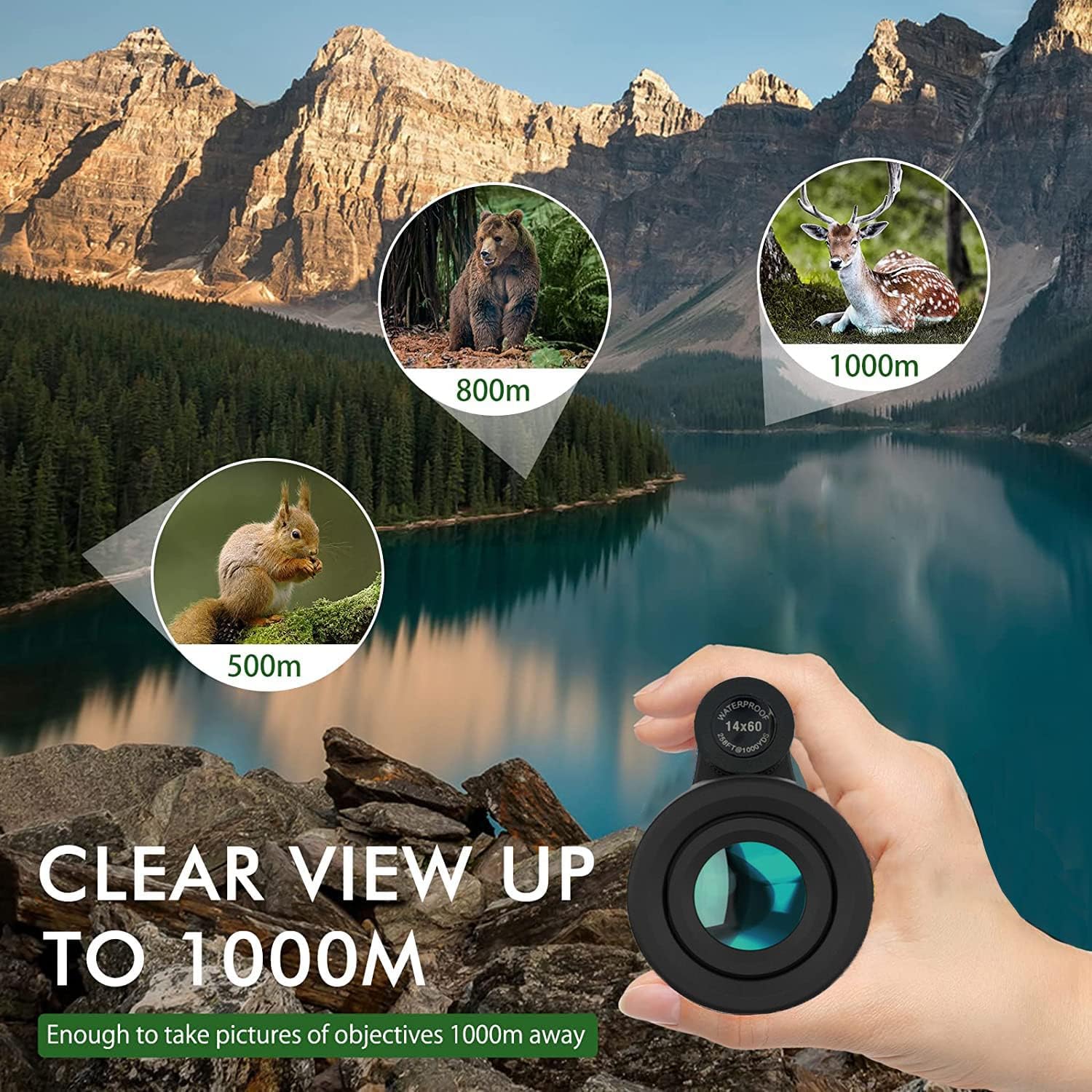 Compact High-Power Telescope for Outdoor Adventures