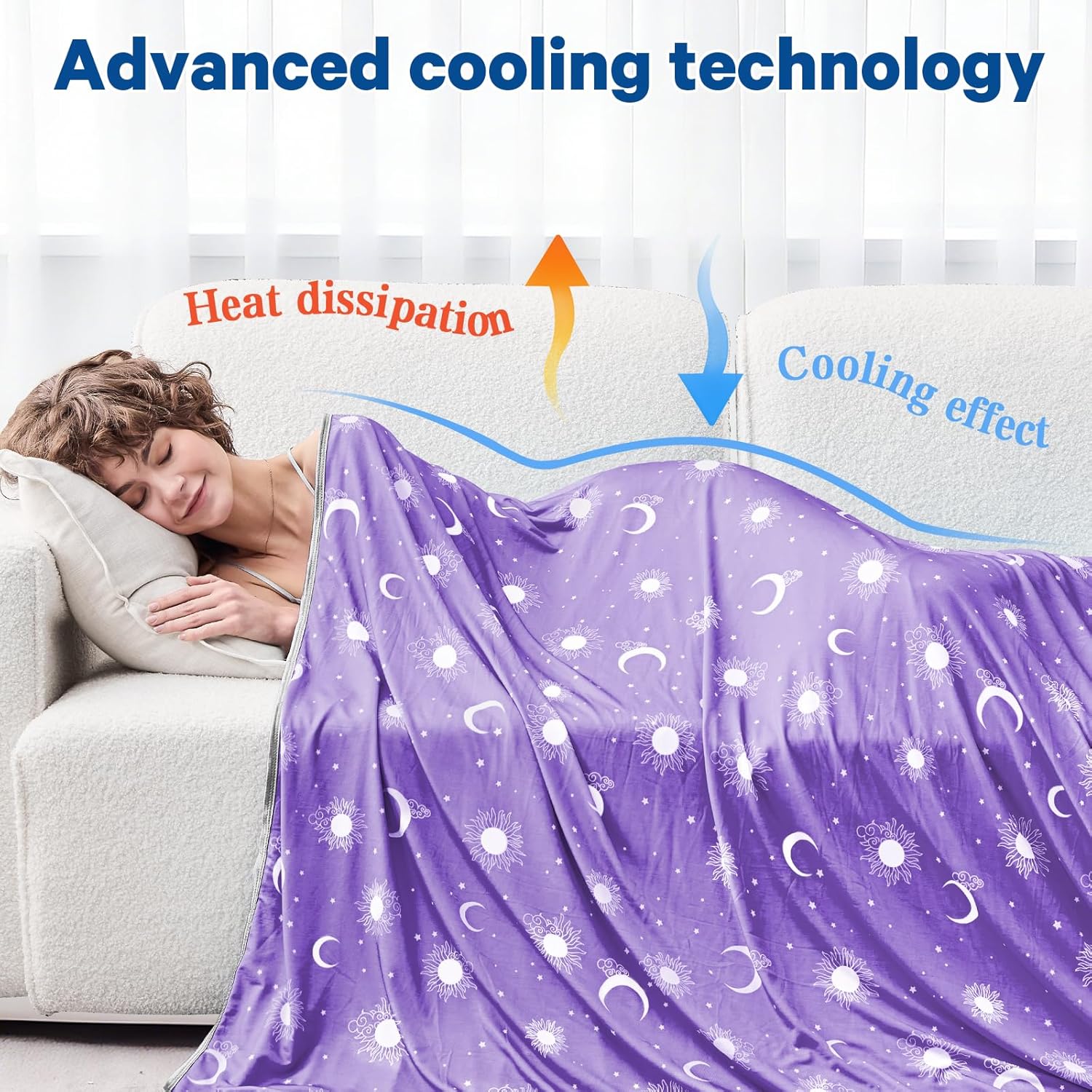 Lightweight Summer Cooling Blanket – Reversible Fabric for Travel and Comfort