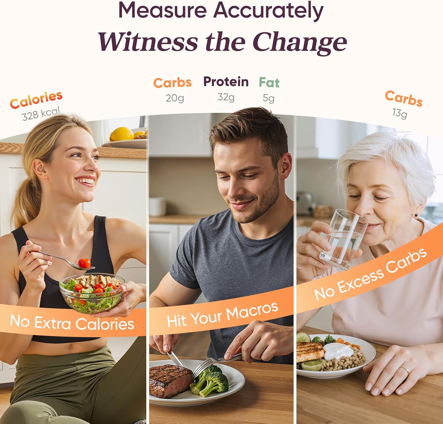 Digital Food Scale with Nutritional Calculator for Accurate Meal Prep