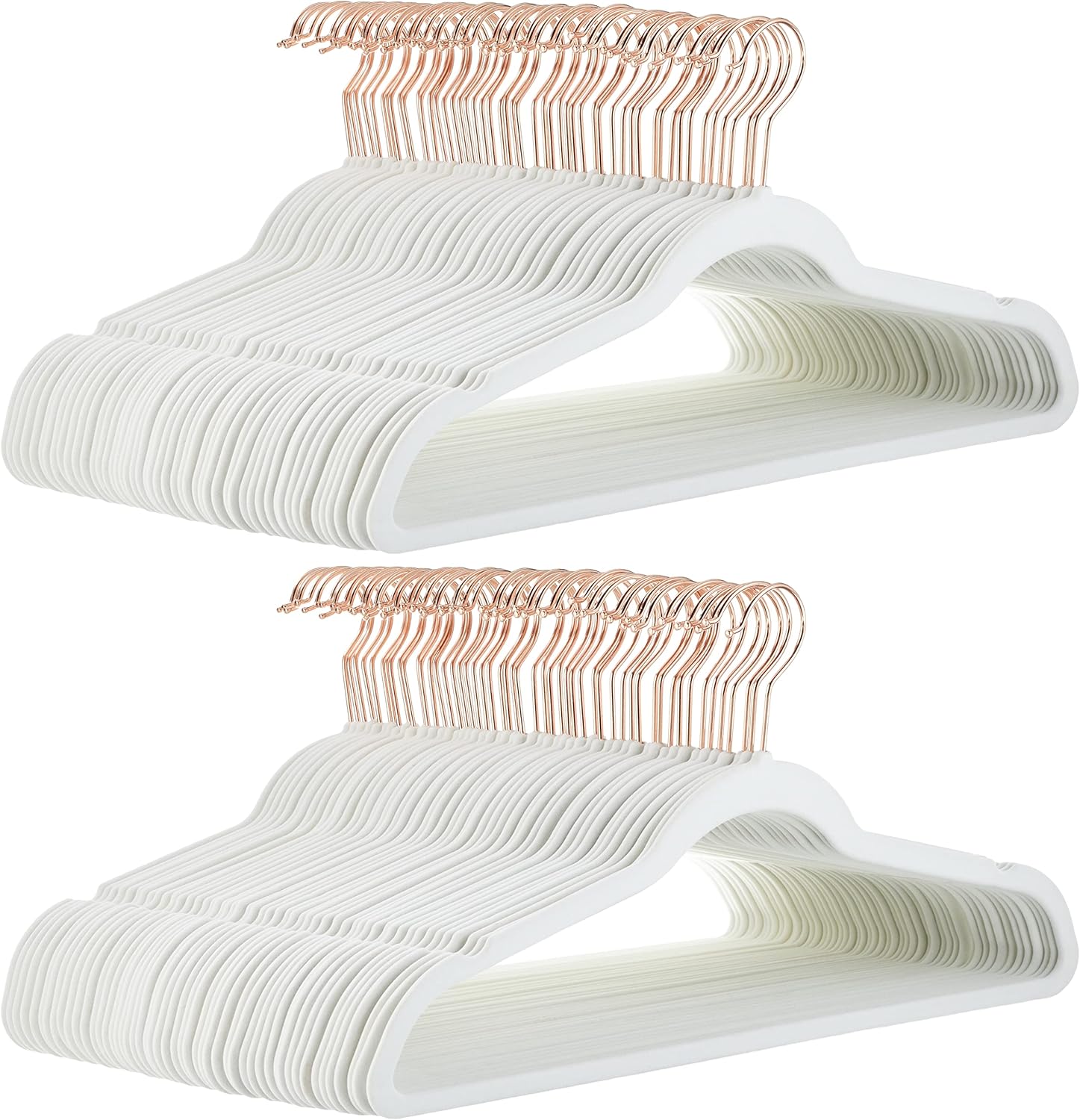 Space-Saving Velvet Hangers with Grip for Organized Closets