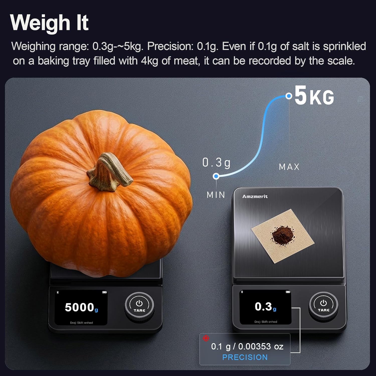 Digital Food Scale with Nutritional Calculator for Weight Management