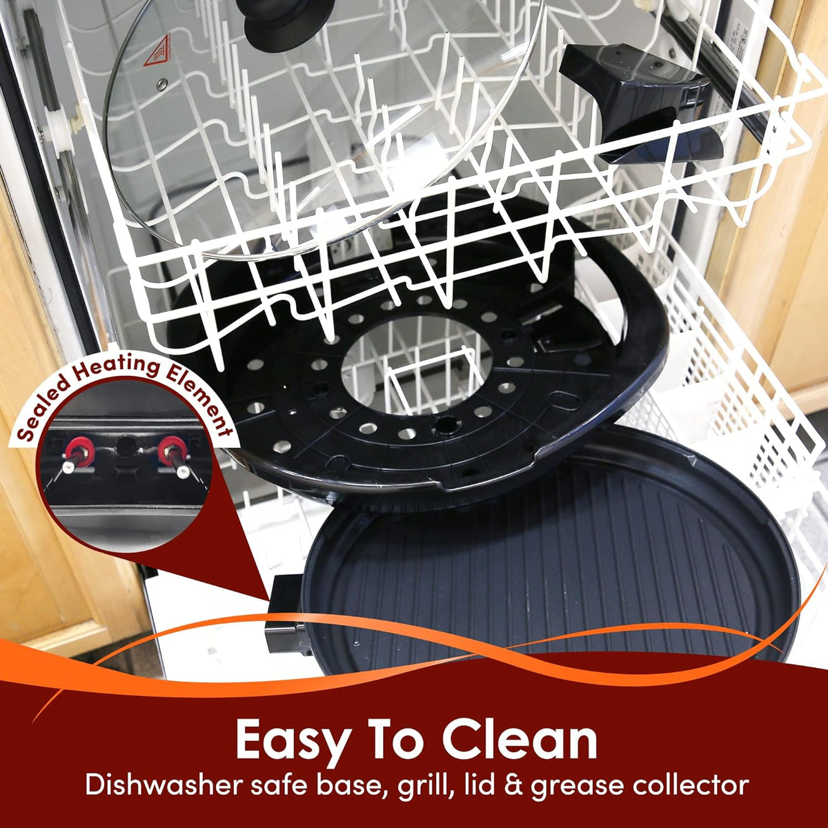 Nonstick Electric Tabletop Grill – Smokeless Cooking Solution