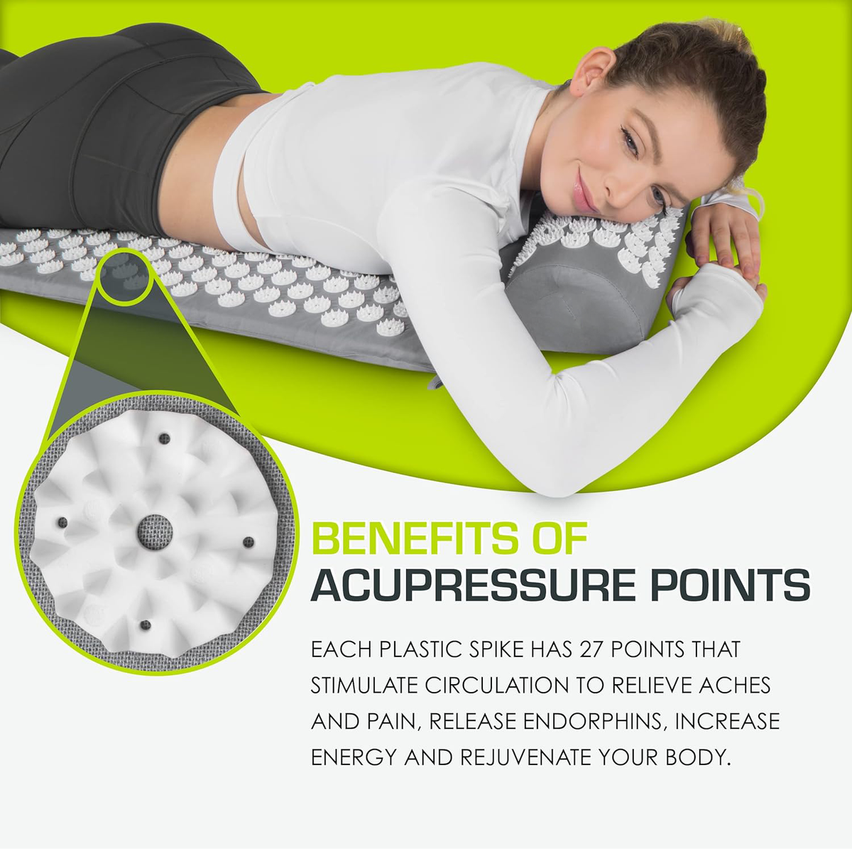 Therapeutic Massage Mat for Acupuncture Relief
