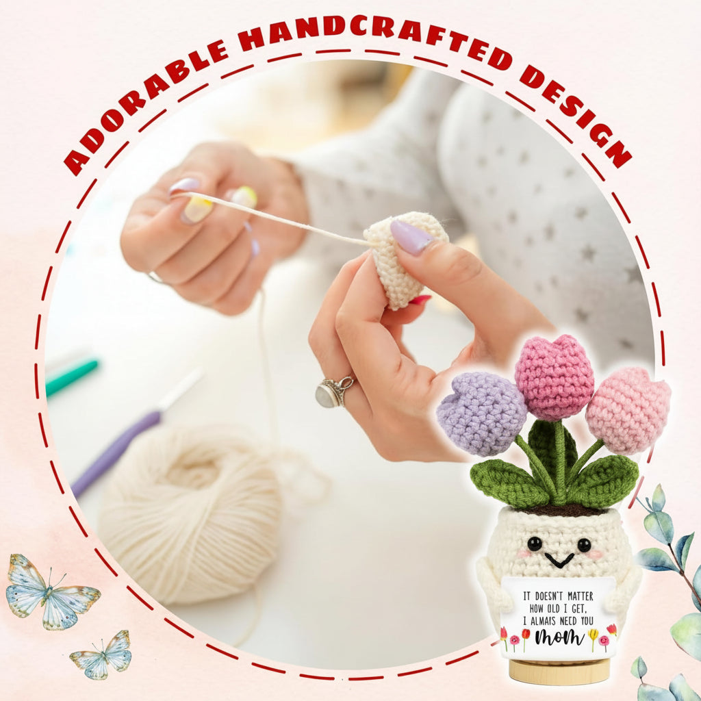 Charming Handmade Floral Desk Accent for Mother's Day