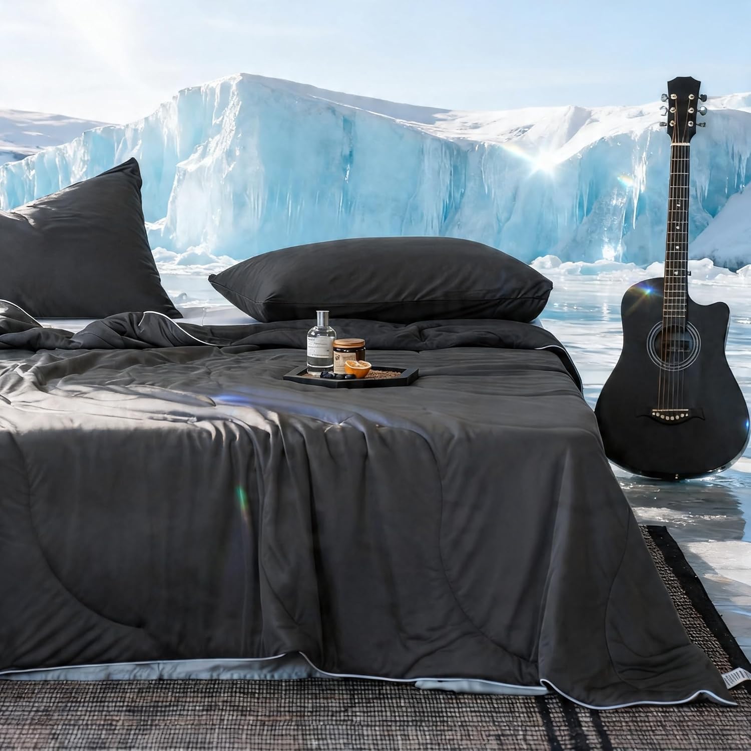 Lightweight Cooling Blanket Set with Pillowcases | Moisture-Wicking Fabric