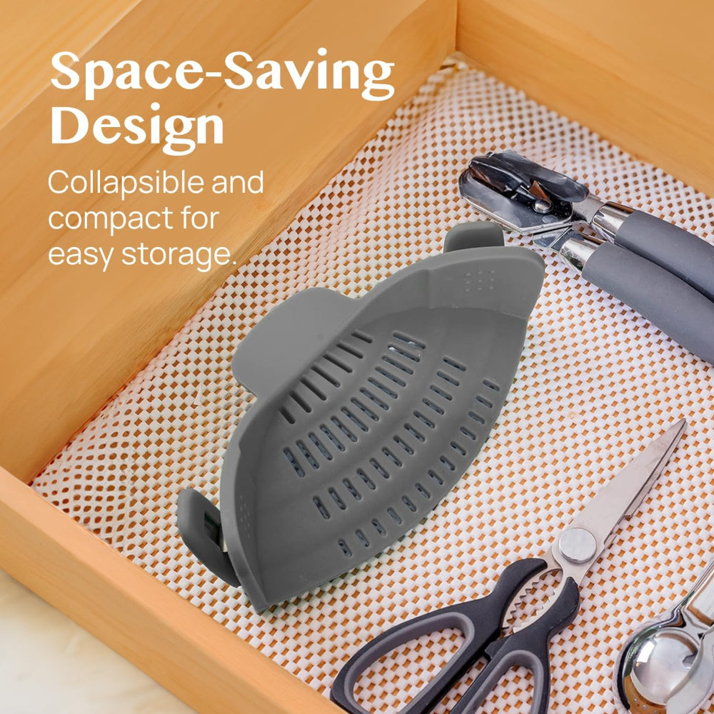 Innovative Clip-On Kitchen Strainer for Effortless Draining