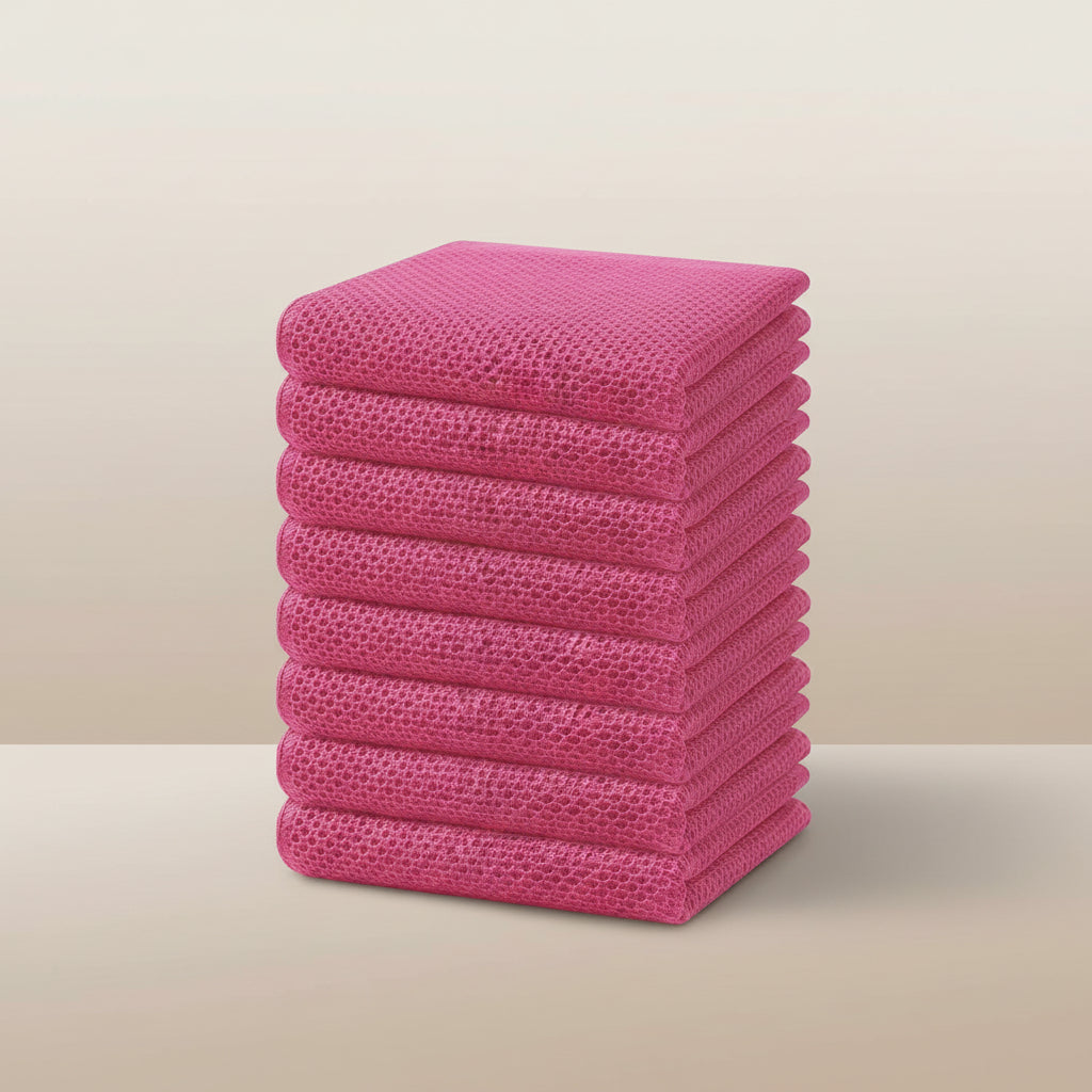 Premium Cotton Kitchen Cloths Set – Highly Absorbent Waffle Texture