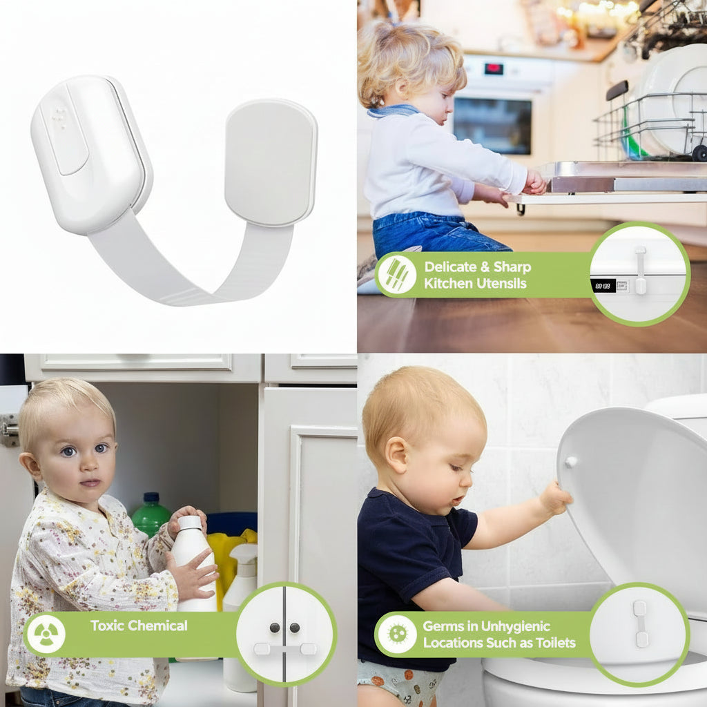 SecureCabinet Safety Locks for Childproofing Home Spaces