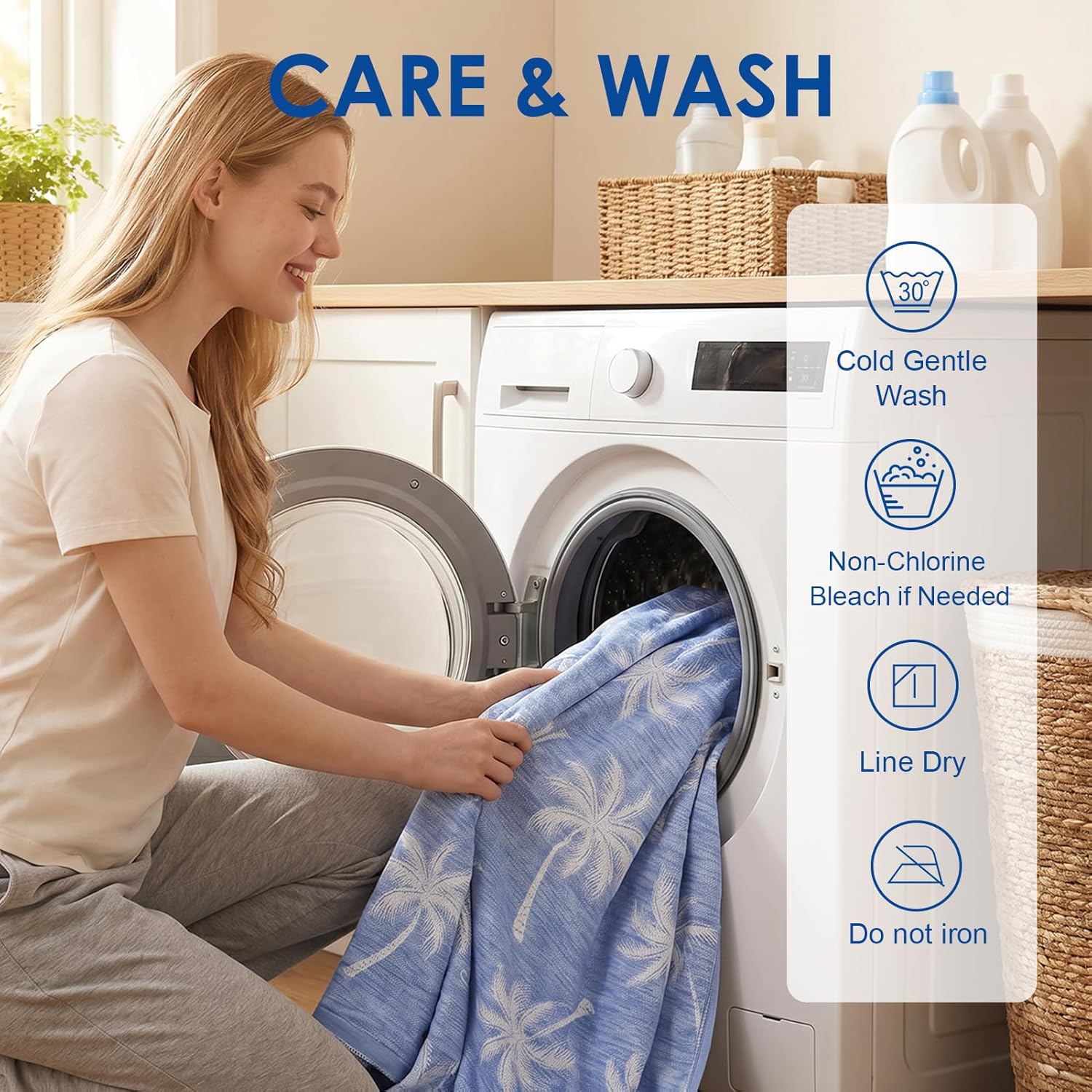 Cooling Blanket for Hot Sleepers - Lightweight Summer Throw with Breathable Fabric