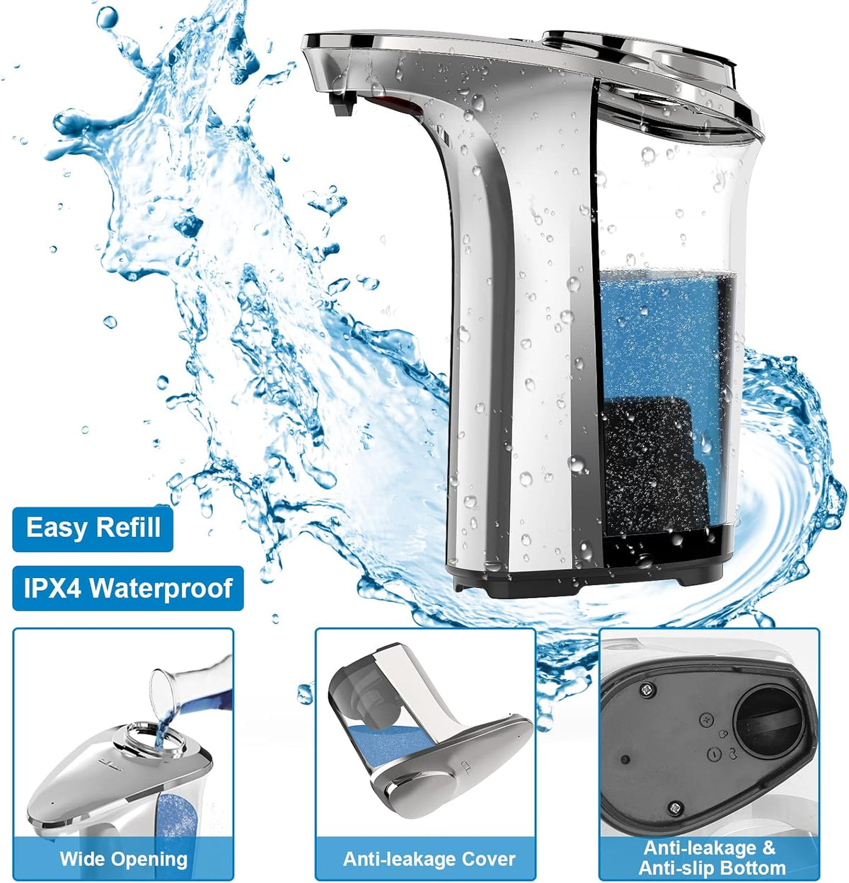 Touchless Automatic Soap Dispenser for Kitchen and Bath