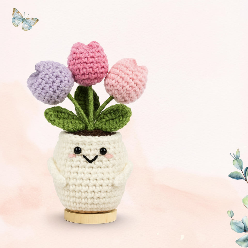 Charming Handmade Floral Desk Accent for Mother's Day