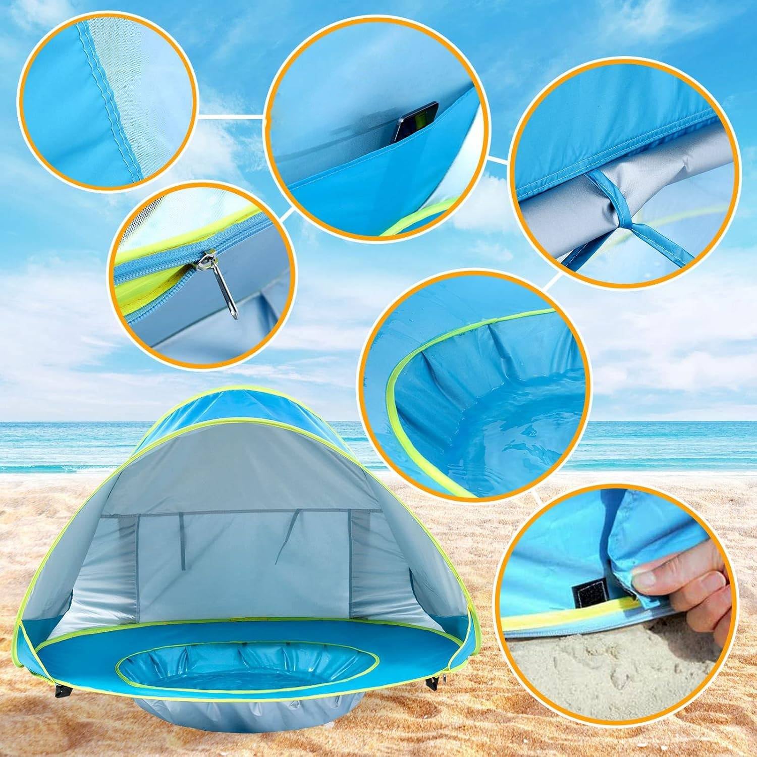 UV-Blocking Beach Tent for Infants