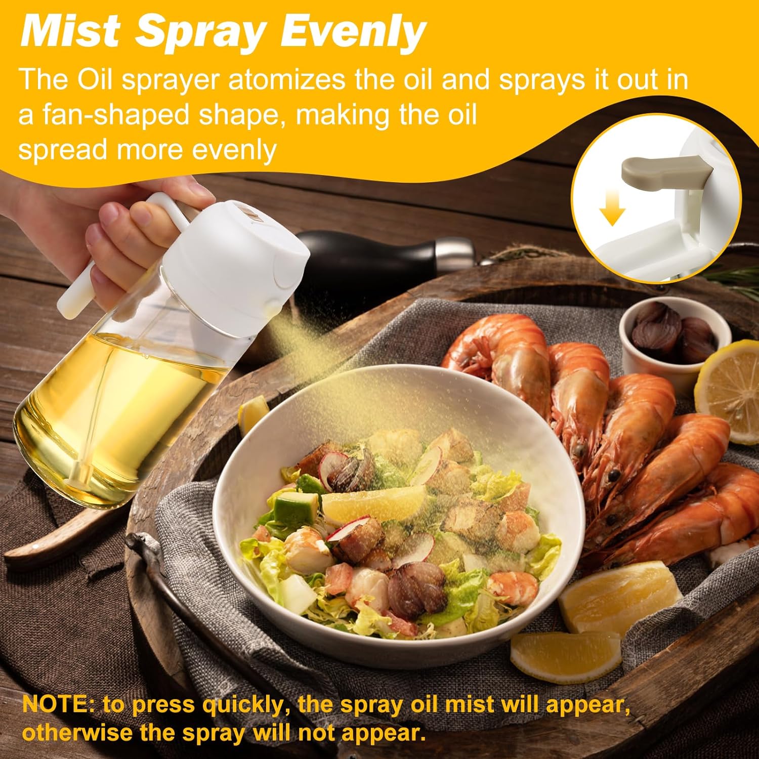 Dual-Function Oil Sprayer and Dispenser Set