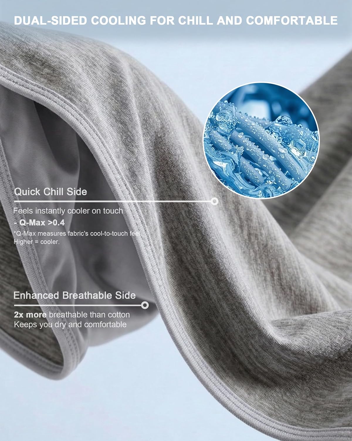 Lightweight Cooling Blanket for Hot Sleepers | Breathable Q-Max > 0.4