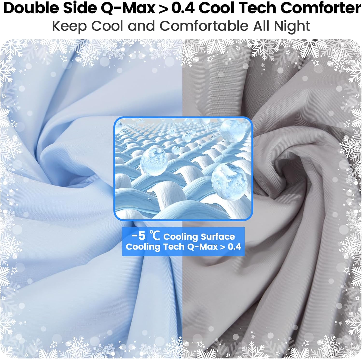 Reversible Cooling Blanket with Q-Max Technology – Soft and Breathable