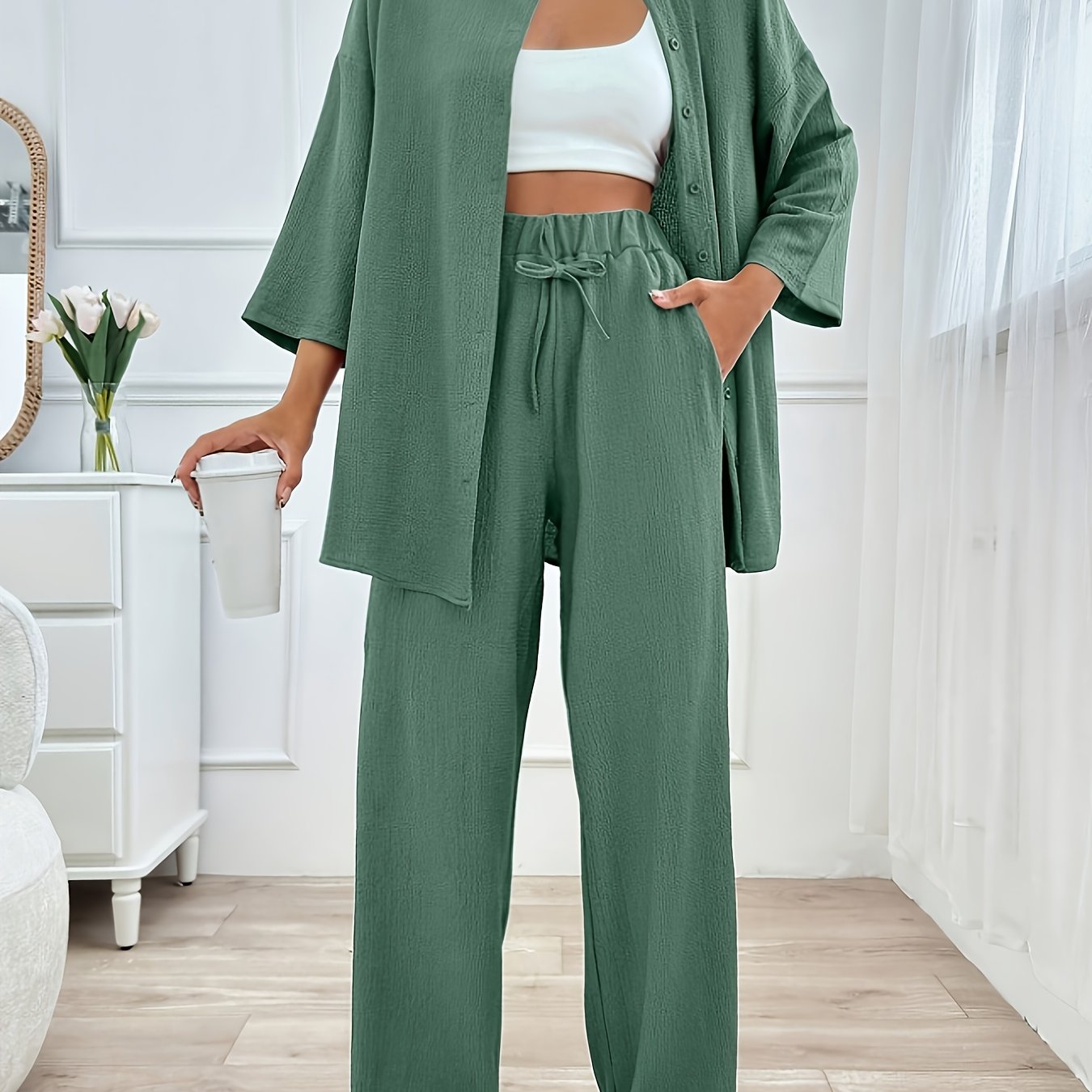 Loungewear Set | Loose Fit | All-Day Comfort | Polyester