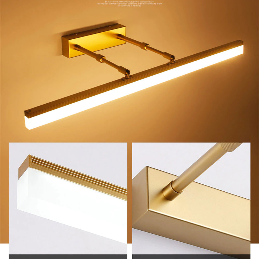 HaldenLux — LED Bathroom Wall Light with Sleek Mirror Design