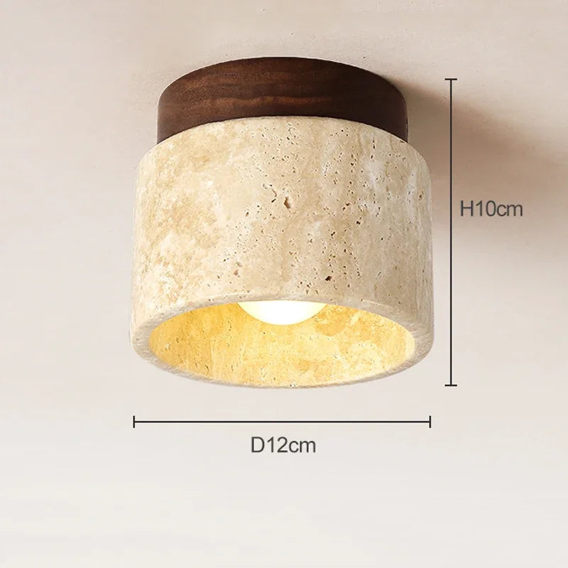 SereneGlow Soft Cream Japanese Ceiling Light for Modern Spaces