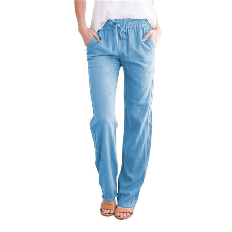 Women’s Casual Pants | Lightweight & Breathable Fabric | Elastic Waistband & Drawstring | Sustainable Design